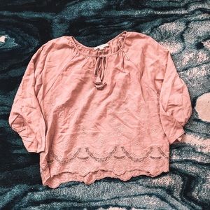 Lovestitch Mauve Tassel Top